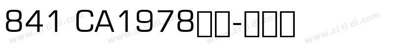 841 CA1978字体字体转换